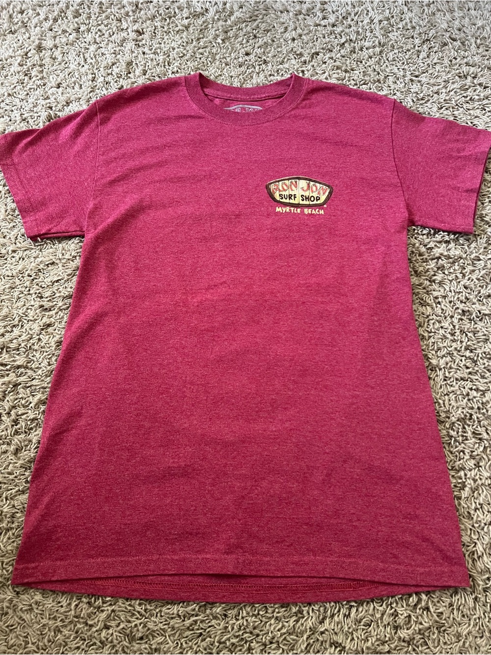 New Ron Jon Surf Shop Myrtle Beach Graphic T-Shirt Red Size S